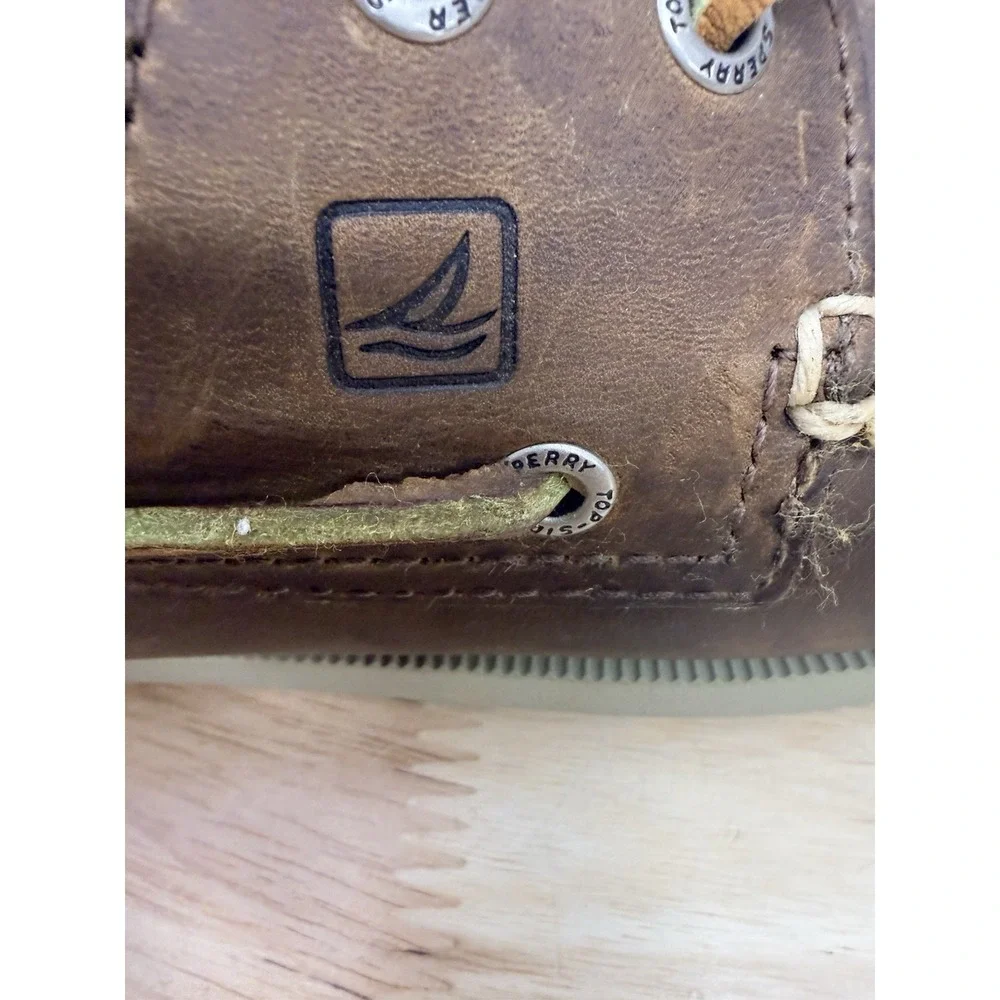 Sperry Men's Original Winter 2-Eye Boat Shoe brown shearling fleece lining #15‎